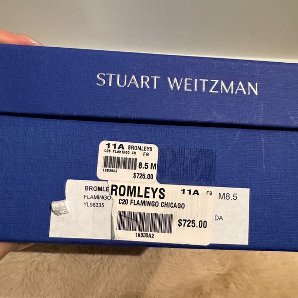 Stuart Weitzman Pink loafer. Size 38.5. - Picture 7 of 8